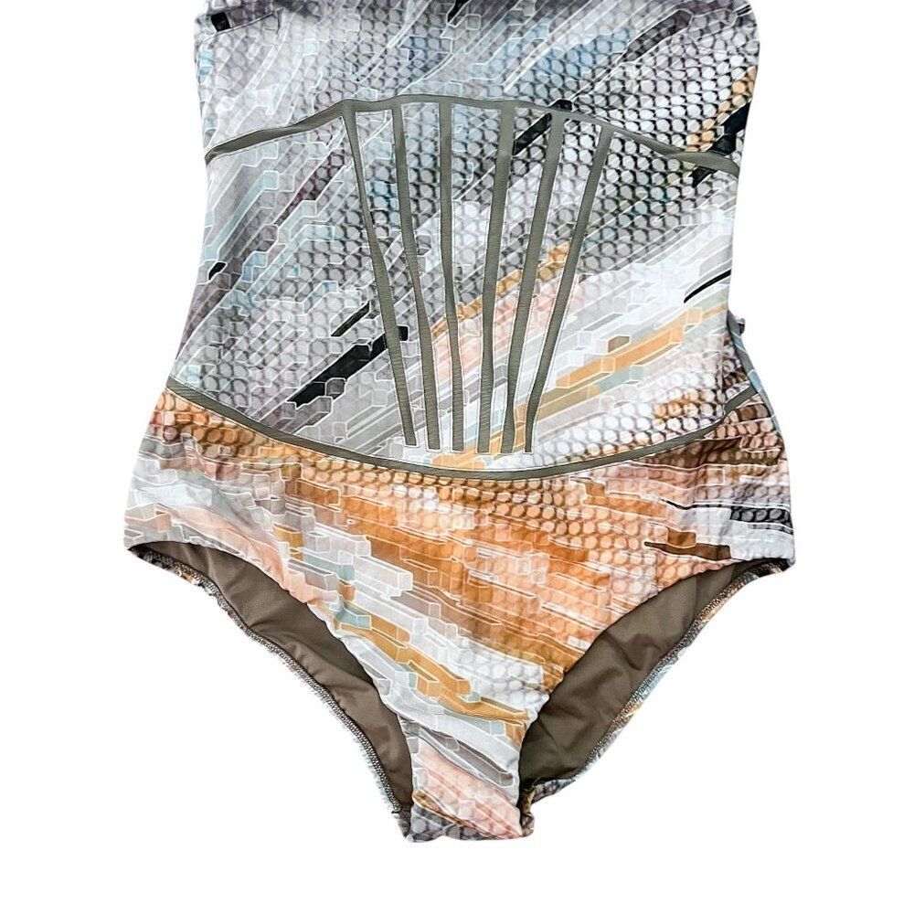La Perla Mesh Paneled Jaisalmer One Piece Swimsuit Size 40 US 12 - Picture 3 of 11